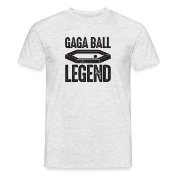 Gaga Ball Legend Dodgeball Gagaball Spieler Gaga - Männer T-Shirt - Grau meliert - Vorne - AI Model Male 178 dark (178cm)