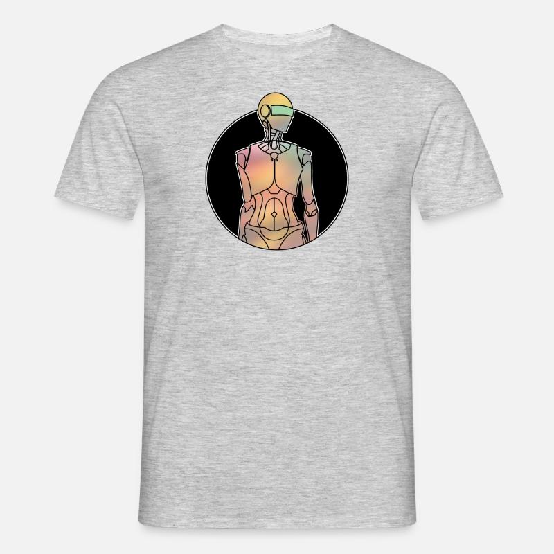 Android - Artificial intelligence - Men's T-Shirt - heather grey