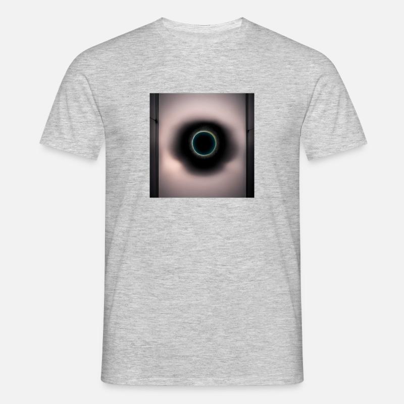 eclipse abstract breaking dawn - Männer T-Shirt - Grau meliert