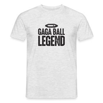 Gaga Ball Legend Dodgeball Gagaball Spieler Gaga - Männer T-Shirt - Grau meliert - Vorne - AI Model Male 178 dark (178cm)