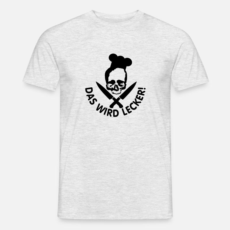lecker kochen / kochen / lecker / skull - Männer T-Shirt - undefined