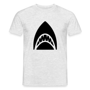 requin - T-shirt homme - gris chiné - Devant - AI Model Male 178 dark (178cm)