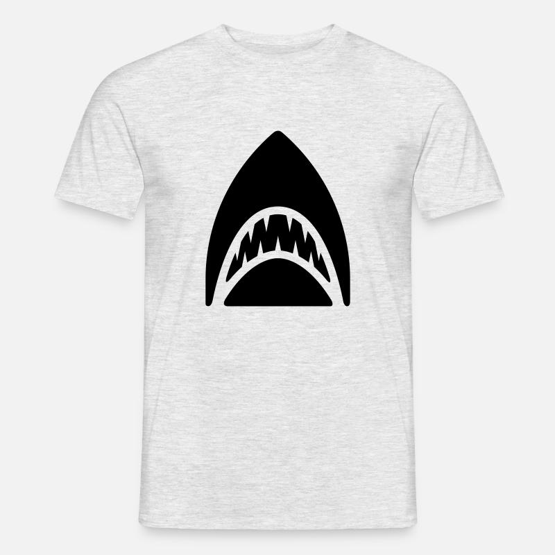 Hai - Männer T-Shirt - Grau meliert