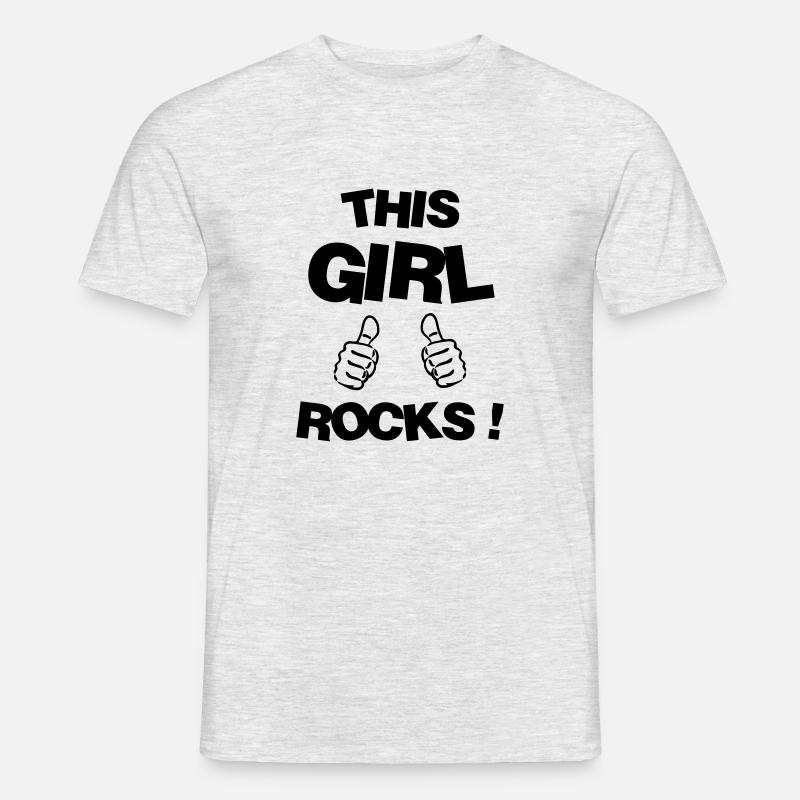 fille / fée / princesse / bébé - T-shirt homme - gris chiné