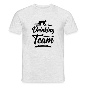 drinking team design - Männer T-Shirt - Grau meliert - Vorne - AI Model Male 178 dark (178cm)