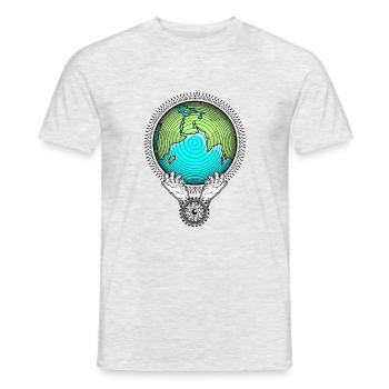 Save our Planet Earth Nature Protection Environmental Protection - Men's T-Shirt - heather grey - Front - AI Model Male 178 dark (178cm)