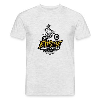 Moto Cross - Motocross - Supercross - MX - SX - Men's T-Shirt - heather grey - Front - AI Model Male 178 dark (178cm)