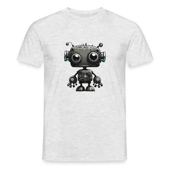 Petit ami robot - T-shirt homme - gris chiné - Devant - AI Model Male 178 dark (178cm)