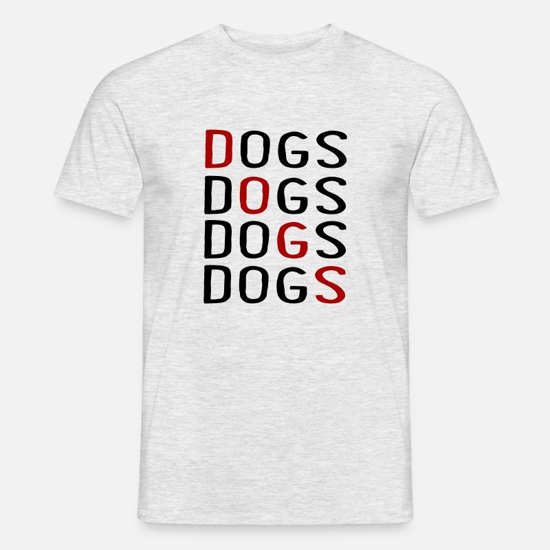 Hunde - Männer T-Shirt - Grau meliert