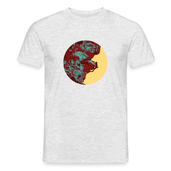 Climber rock climbing - Men's T-Shirt - heather grey - Front - AI Model Male 178 dark (178cm)