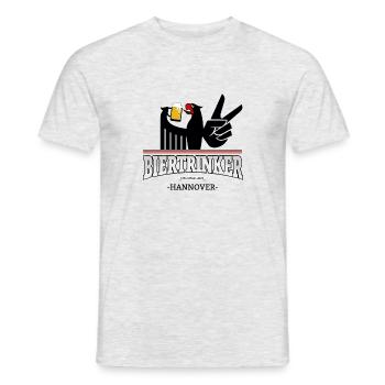 Bier aus Hannover Deutschland - Männer T-Shirt - Grau meliert - Vorne - AI Model Male 178 dark (178cm)