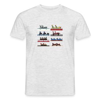 Portaventura Coaster Cars - Men's T-Shirt - heather grey - Front - AI Model Male 178 dark (178cm)