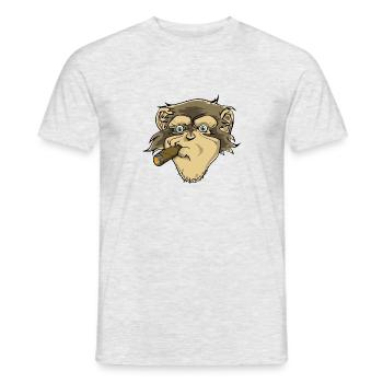 Chimpanzé - T-shirt homme - gris chiné - Devant - AI Model Male 178 dark (178cm)