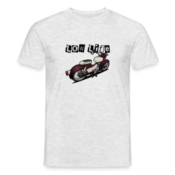 Star (rot) // Illustration - Männer T-Shirt - Grau meliert - Vorne - AI Model Male 178 dark (178cm)