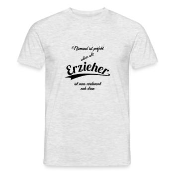Erzieher - Männer T-Shirt - Grau meliert - Vorne - AI Model Male 178 dark (178cm)
