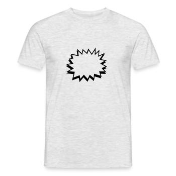 comic blase - comic bubble - Männer T-Shirt - Grau meliert - Vorne - AI Model Male 178 dark (178cm)