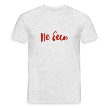 Don't upset me on saying for Russian women - Men's T-Shirt - heather grey - Front - AI Model Male 178 dark (178cm)