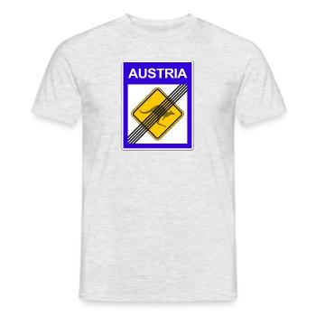 No Kangaroos in Austria - Men's T-Shirt - heather grey - Front - AI Model Male 178 dark (178cm)