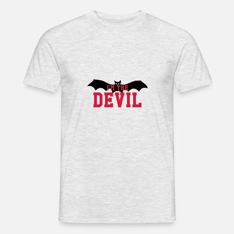 Ich bin der Teufel - Männer T-Shirt - Grau meliert
