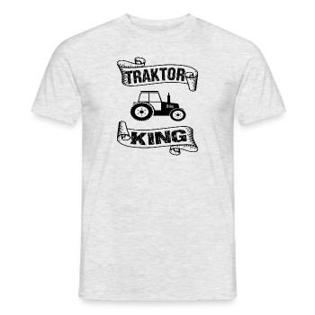 Tracteur - T-shirt homme - gris chiné - Devant - AI Model Male 178 dark (178cm)