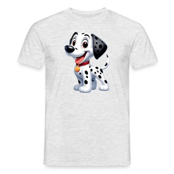 Dalmatiner 3 - Männer T-Shirt - Grau meliert - Vorne - AI Model Male 178 dark (178cm)