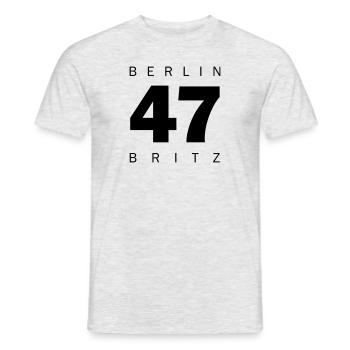 Britz - Men's T-Shirt - heather grey - Front - AI Model Male 178 dark (178cm)
