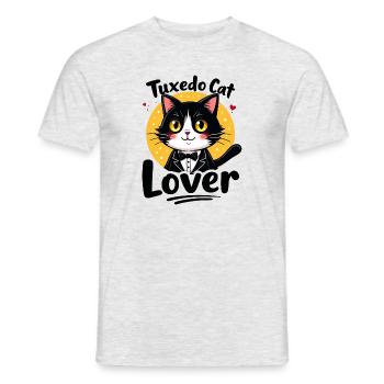 Smoking Femme Cat Lover Cadeau Cat Lover - T-shirt homme - gris chiné - Devant - AI Model Male 178 dark (178cm)