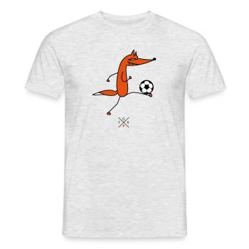 Footballeur intelligent - T-shirt homme - gris chiné - Devant - AI Model Male 178 dark (178cm)