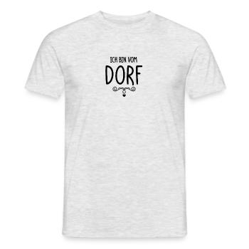 Ich bin vom Dorf - Männer T-Shirt - Grau meliert - Vorne - AI Model Male 178 dark (178cm)