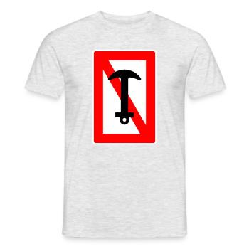 Anchor ban - anchor ship captain sailing boat - Men's T-Shirt - heather grey - Front - AI Model Male 178 dark (178cm)