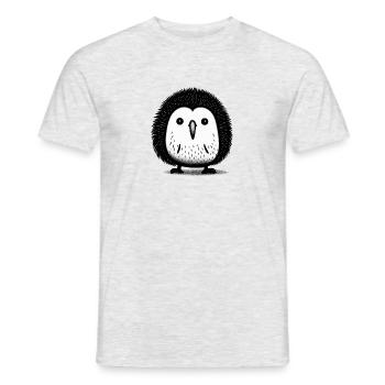 Dessin d’oiseau kiwi mignon - T-shirt homme - gris chiné - Devant - AI Model Male 178 dark (178cm)