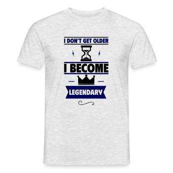Originelles Geburtstagsgeschenk,legendär - Männer T-Shirt - Grau meliert - Vorne - AI Model Male 178 dark (178cm)