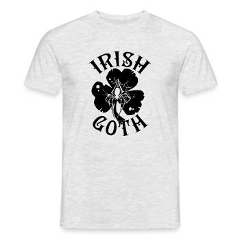 Irish Goth St Patrick's Day - T-shirt homme - gris chiné - Devant - AI Model Male 178 dark (178cm)