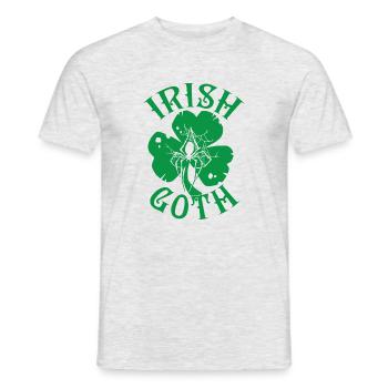 Irish Goth St Patrick's Day - T-shirt homme - gris chiné - Devant - AI Model Male 178 dark (178cm)