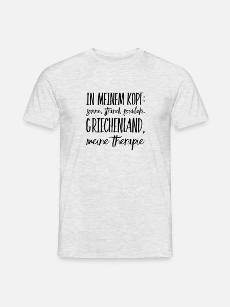Lustiger Griechischer Spruch Griechenland Geschenk - Männer T-Shirt - Grau meliert