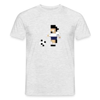 8-Bit-Serie - Tottenham Hotspur 17/18 - Männer T-Shirt - Grau meliert - Vorne - AI Model Male 178 dark (178cm)