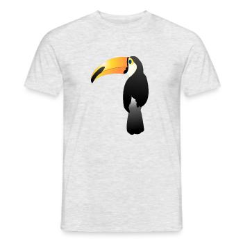 Tukan - Männer T-Shirt - Grau meliert - Vorne - AI Model Male 178 dark (178cm)