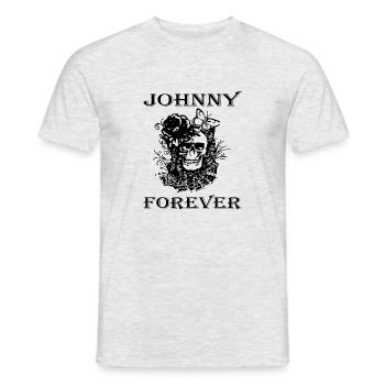 Johnny forever.png - T-shirt homme - gris chiné - Devant - AI Model Male 178 dark (178cm)