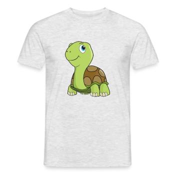 Tortoise turtle - Men's T-Shirt - heather grey - Front - AI Model Male 178 dark (178cm)