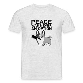 Corgi gallois - T-shirt homme - gris chiné - Devant - AI Model Male 178 dark (178cm)