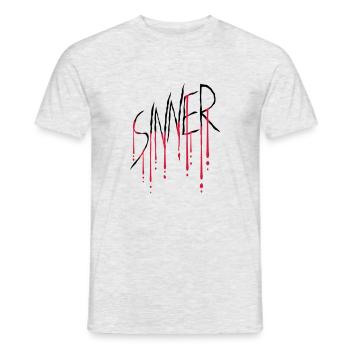 Sinner wound scratch - Men's T-Shirt - heather grey - Front - AI Model Male 178 dark (178cm)