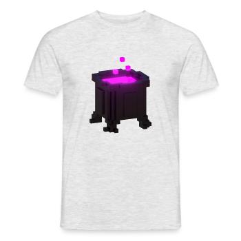 FFantasy Pink T Shirt Magic Metal Witch Cauldron - Men's T-Shirt - heather grey - Front - AI Model Male 178 dark (178cm)