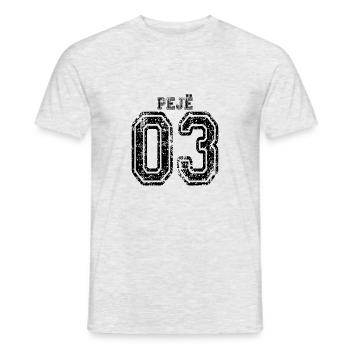 Peje 03, Peja 03 Kosovo Albania gift - Men's T-Shirt - heather grey - Front - AI Model Male 178 dark (178cm)