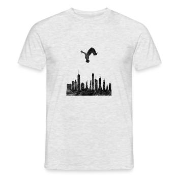 Parkour Geschenk Le Parcour Freerunning Backflip - Männer T-Shirt - Grau meliert - Vorne - AI Model Male 178 dark (178cm)