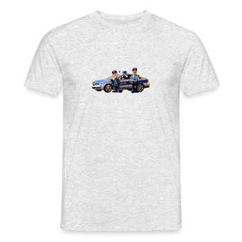 Police Car - Men's T-Shirt - heather grey - Front - AI Model Male 178 dark (178cm)