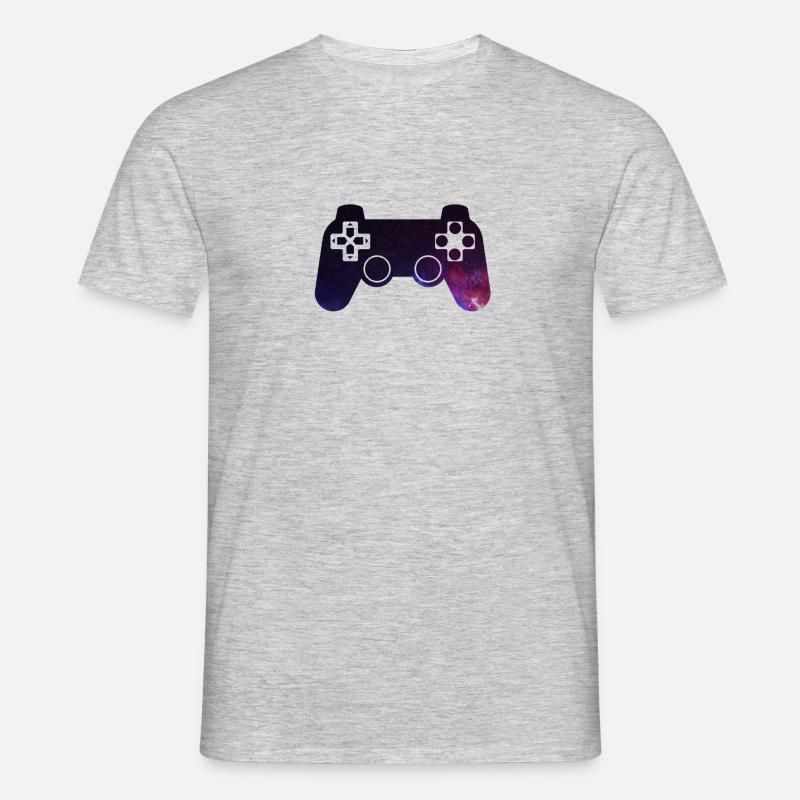 Galassia Controller - Maglietta da uomo - grigio melange