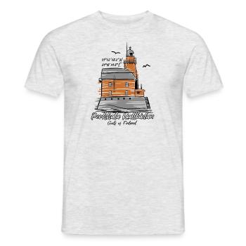 CARROT KALLBÅDA LIGHTHOUSE PRODUCTS AND GIFTS - Men's T-Shirt - heather grey - Front - AI Model Male 178 dark (178cm)