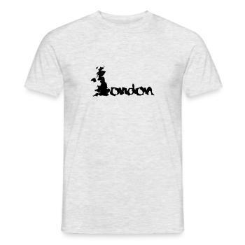 United Kingdom London England - Männer T-Shirt - Grau meliert - Vorne - AI Model Male 178 dark (178cm)
