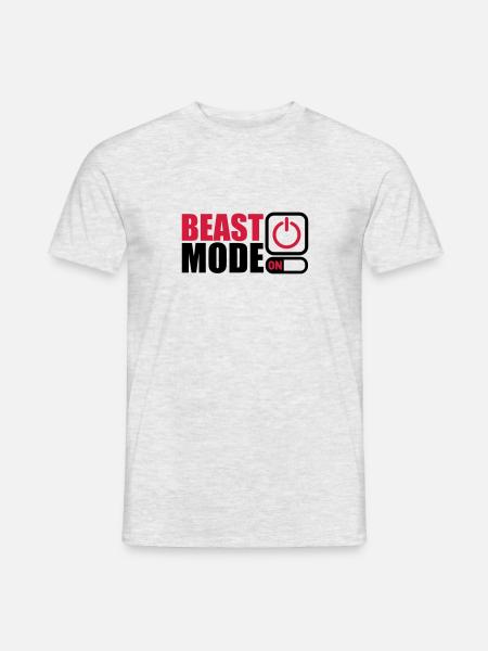 Beast Mode On Power An - Men's T-Shirt - heather grey
