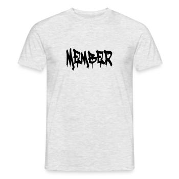 Lid Graffiti - Heren T-shirt - grijs gemêleerd - Voor - AI Model Male 178 dark (178cm)